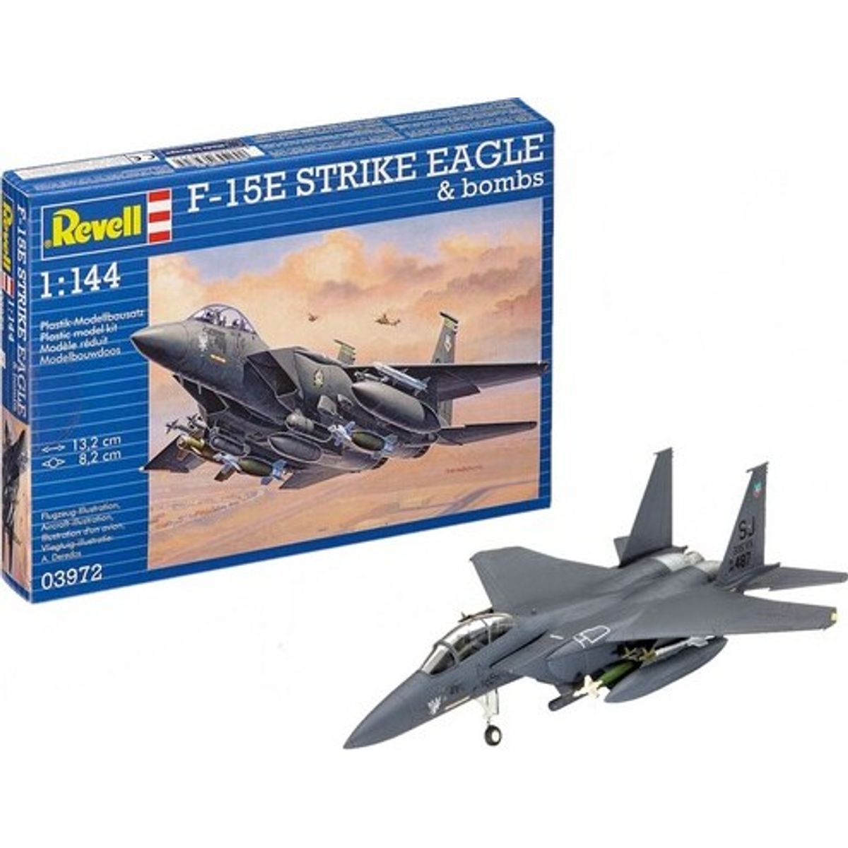 Revell - F-15e Strike Eagle And Bombs Modelfly - 1:144 - 03972