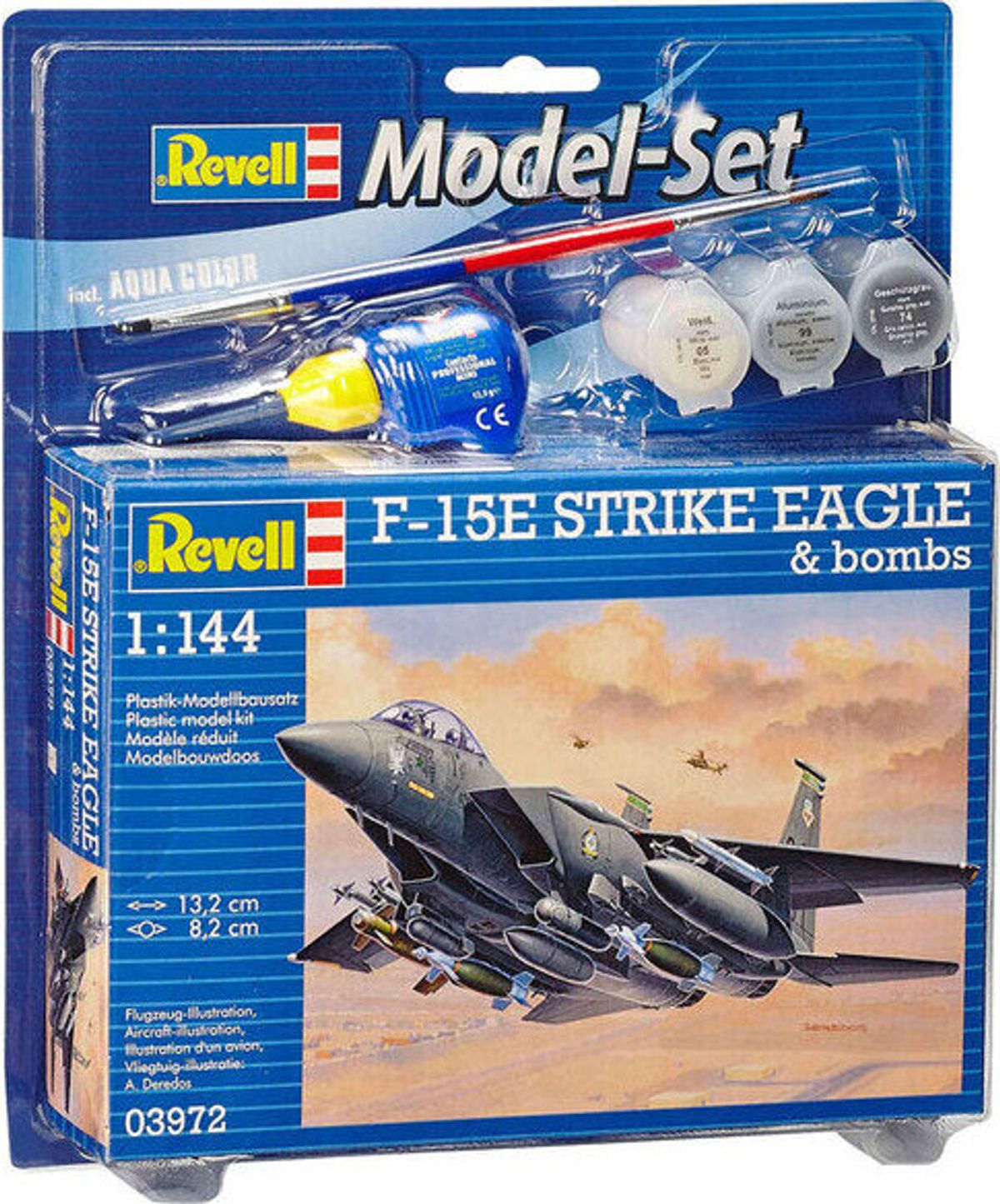 Revell - F-15e Strike Eagle Male Byggesæt Modelfly - 63972