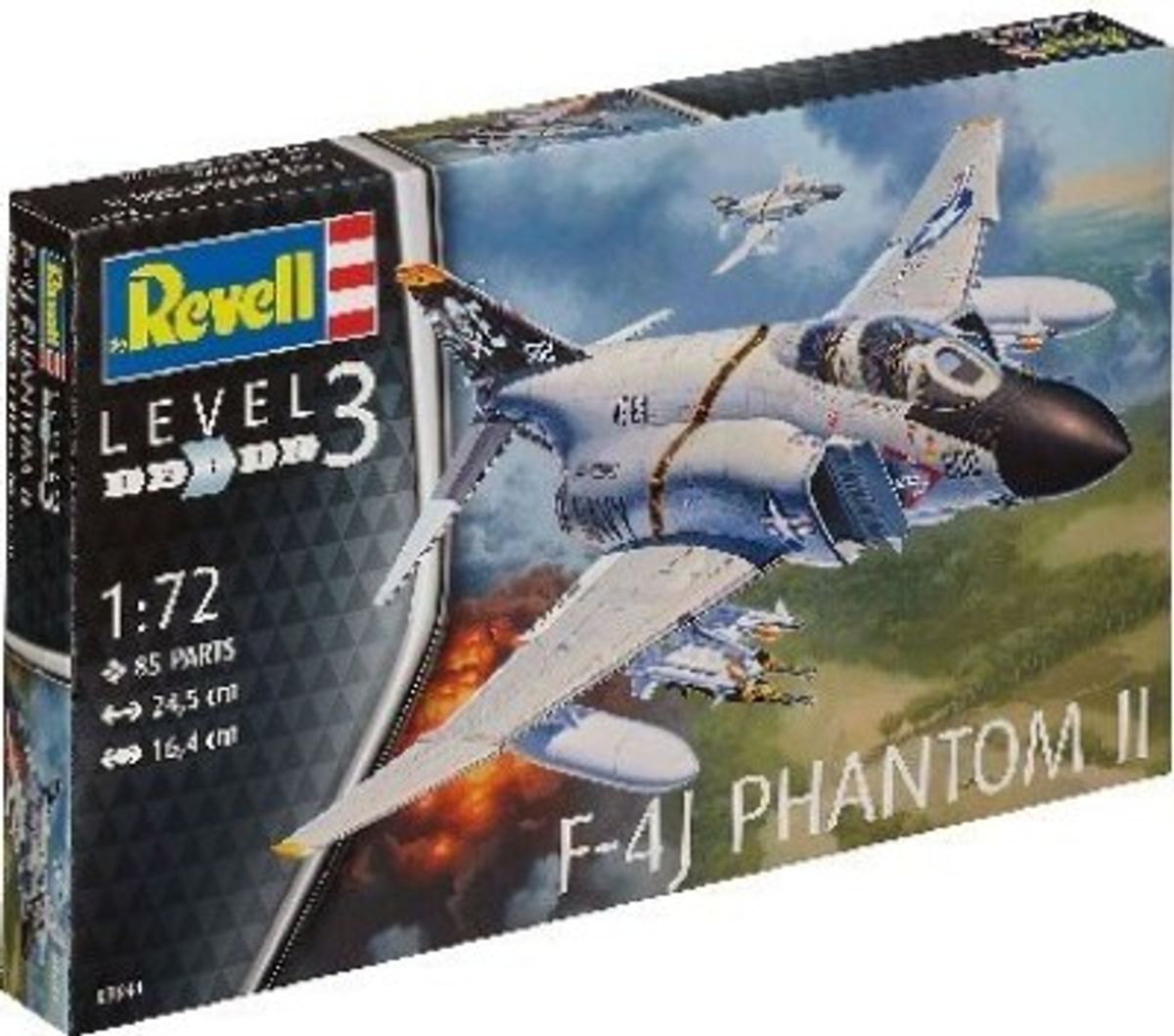 Revell - F-4j Phantom Ii Modelfly Byggesæt - Level 3 - 03941