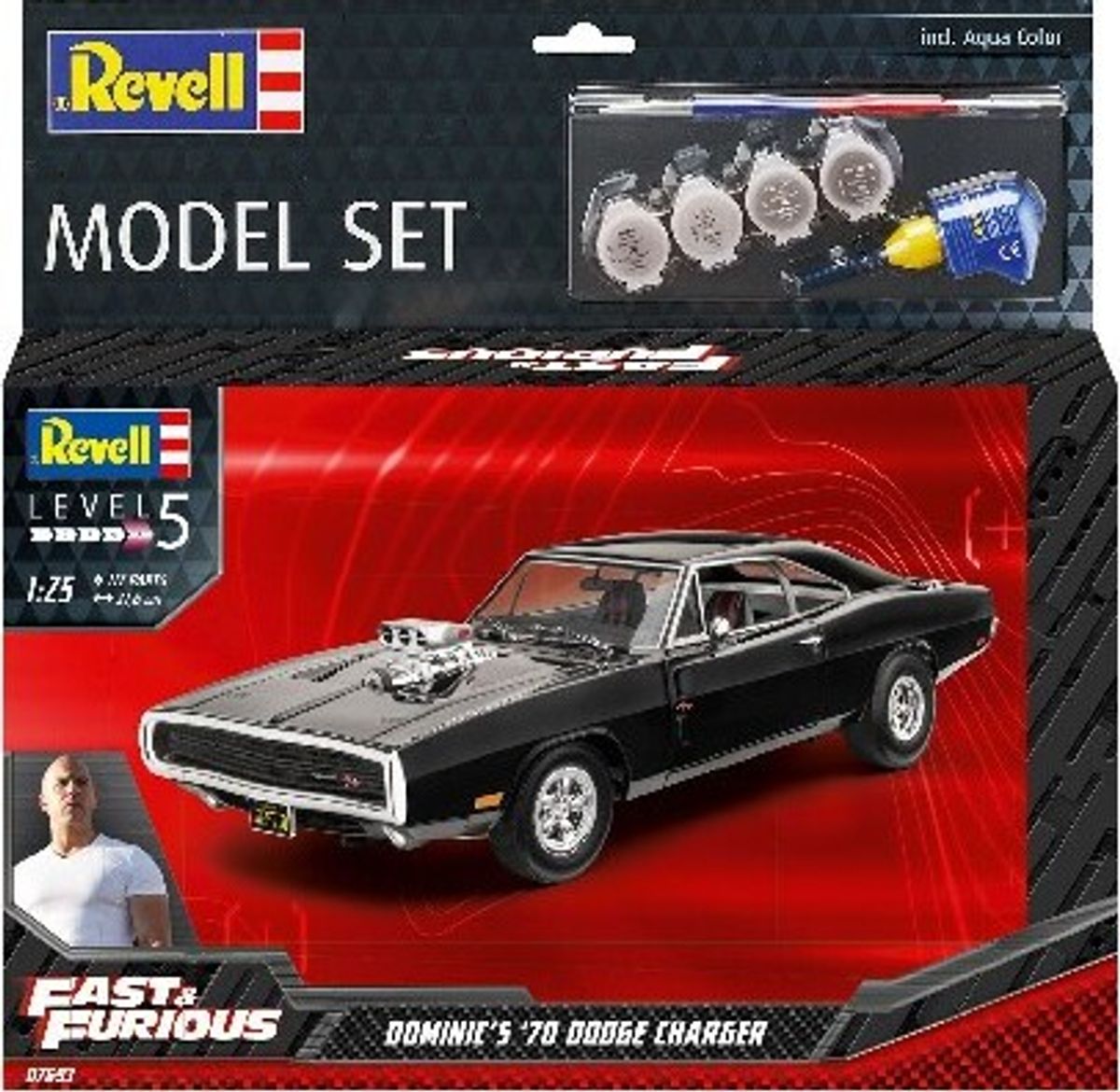 Revell - Fast & Furious Dodge Male Byggesæt Modelbil - 67693