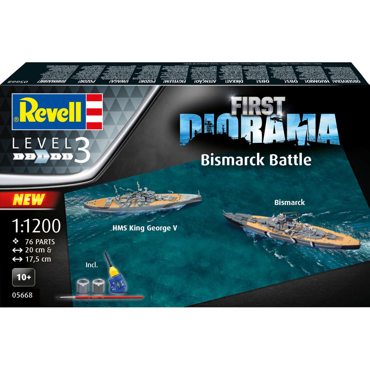 Revell - First Diorama Bismarck Battle Byggesæt - Level 3 - 05668