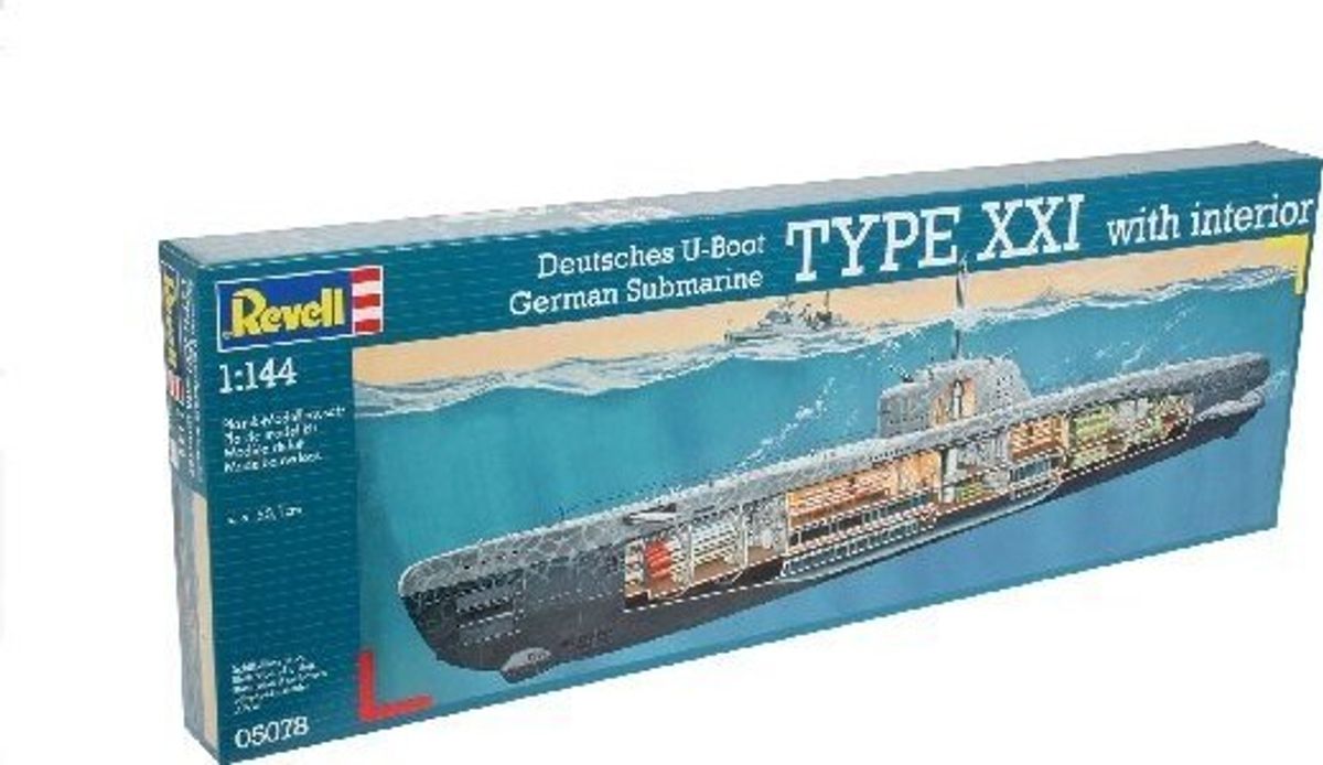 Revell - German Subamrine Type Xxi Ubåd Byggesæt - 1:144 - 05078