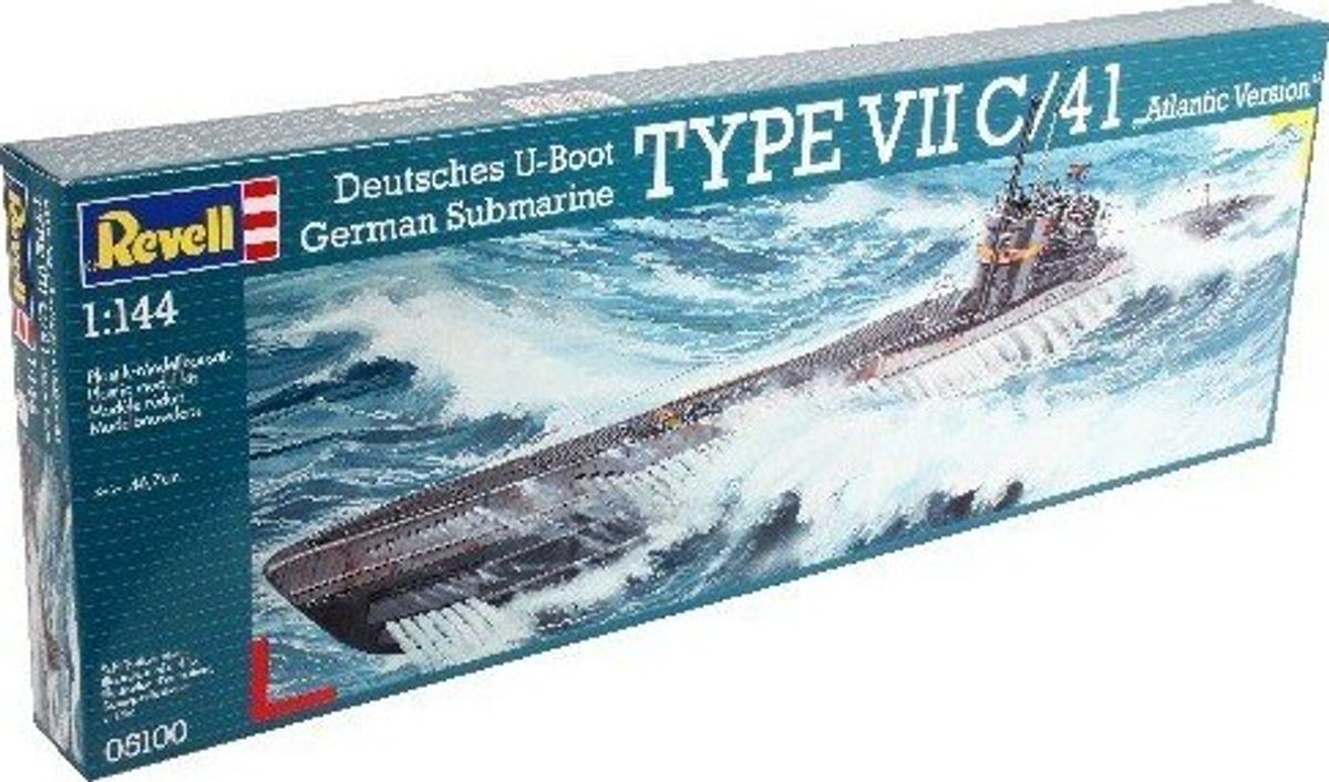 Revell - German Submarine Type Vii C/41 Ubåd Byggesæt - 1:144 - 05100