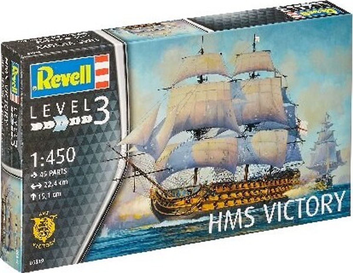 Revell - Hms Victory Model Skib Byggesæt - 1:450 - Level 3 - 05819