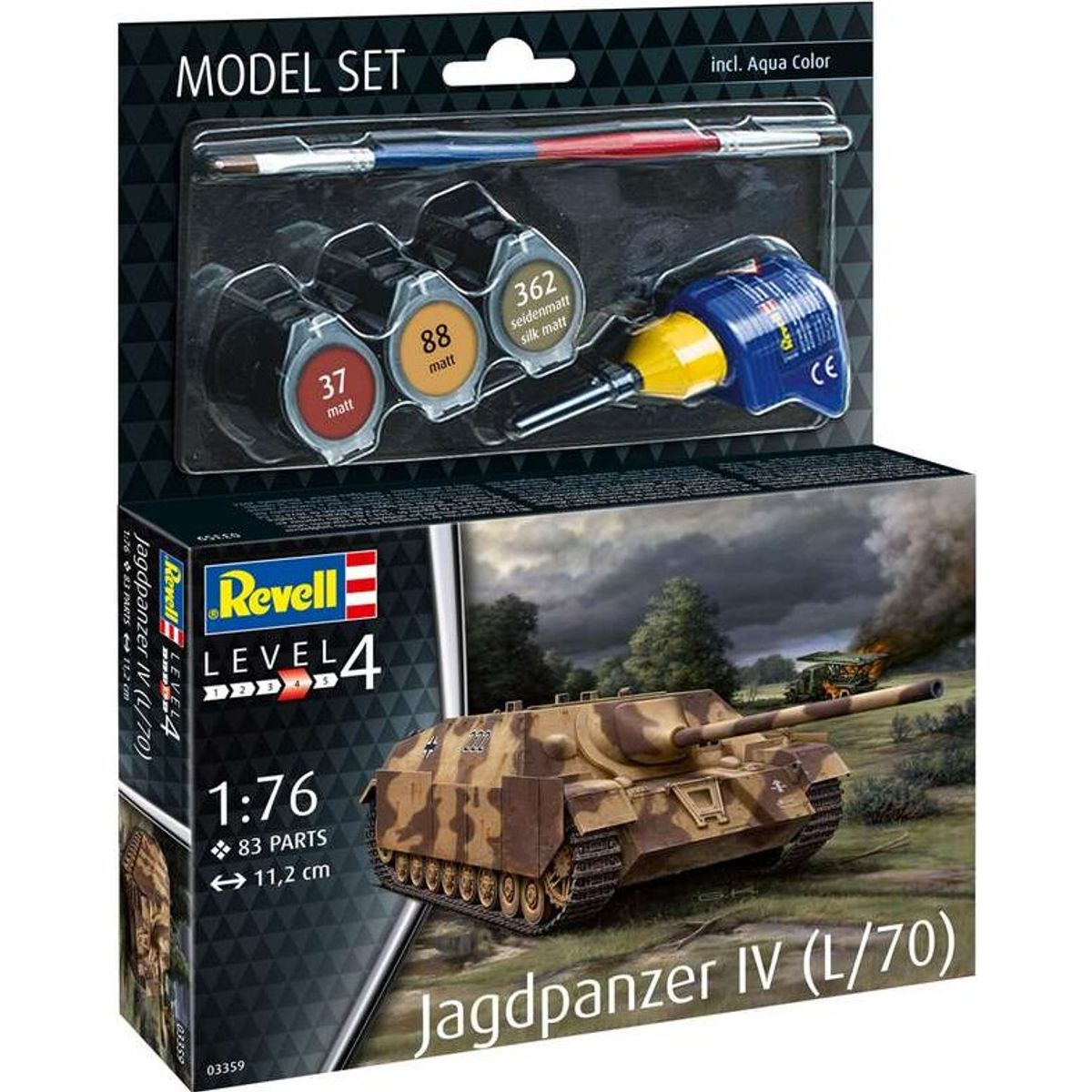 Revell - Jagdpanzer Iv L/70 Model Tank - 1:76 - Level 4 - 63359