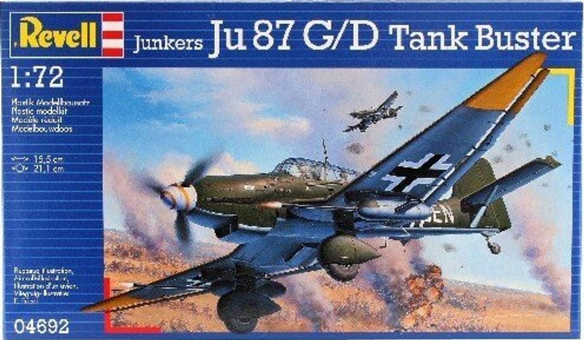 Revell - Junkers Ju87 G/d Tank Buster Modelfly Byggesæt - 04692