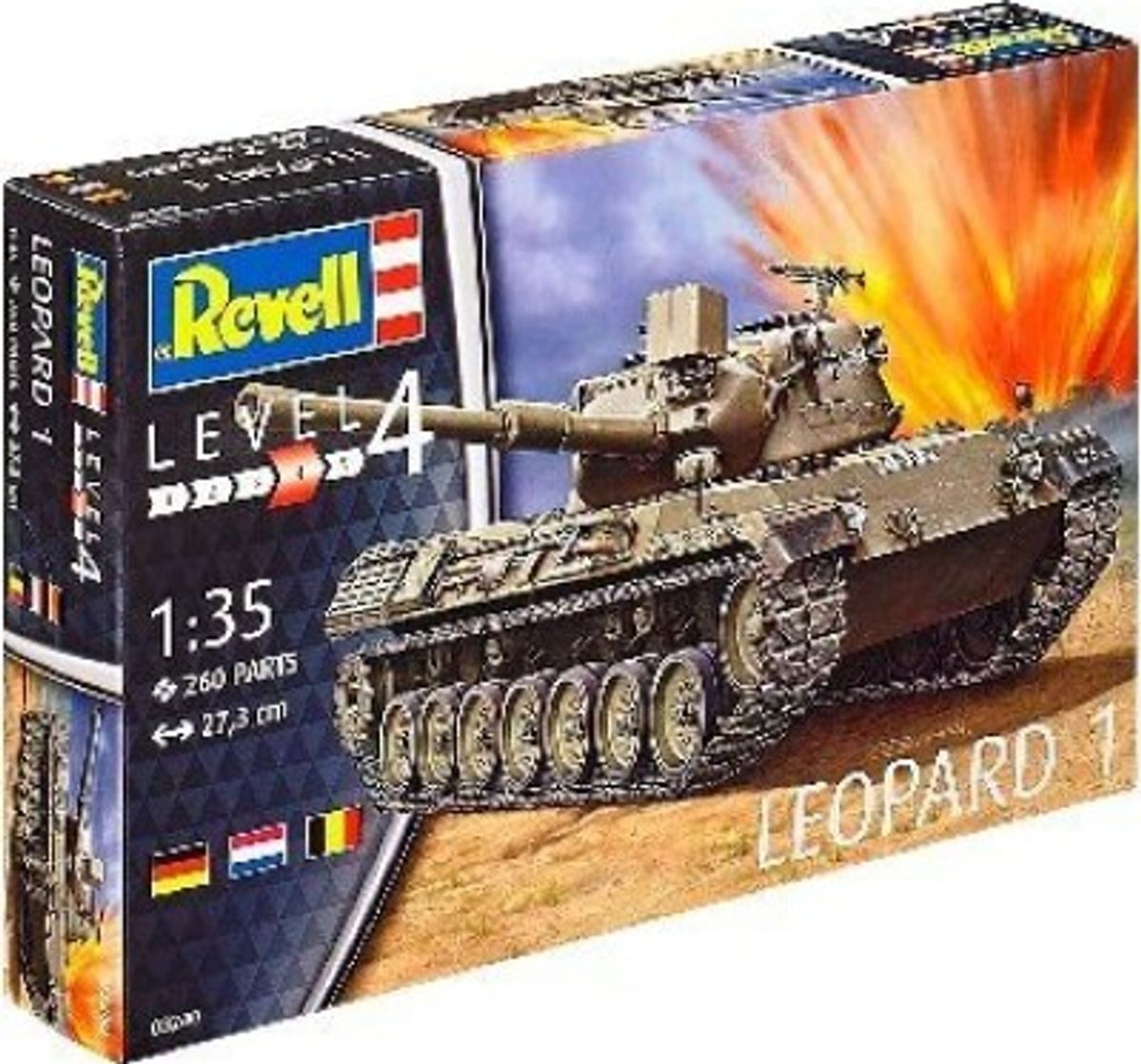 Revell - Leopard 1 Tank Byggesæt - 1:34 - 03240