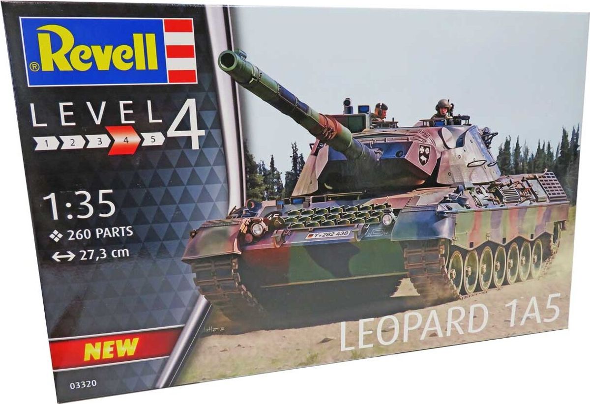 Revell - Leopard 1a5 Tank Byggesæt - 1:35 - Level 4 - 03320