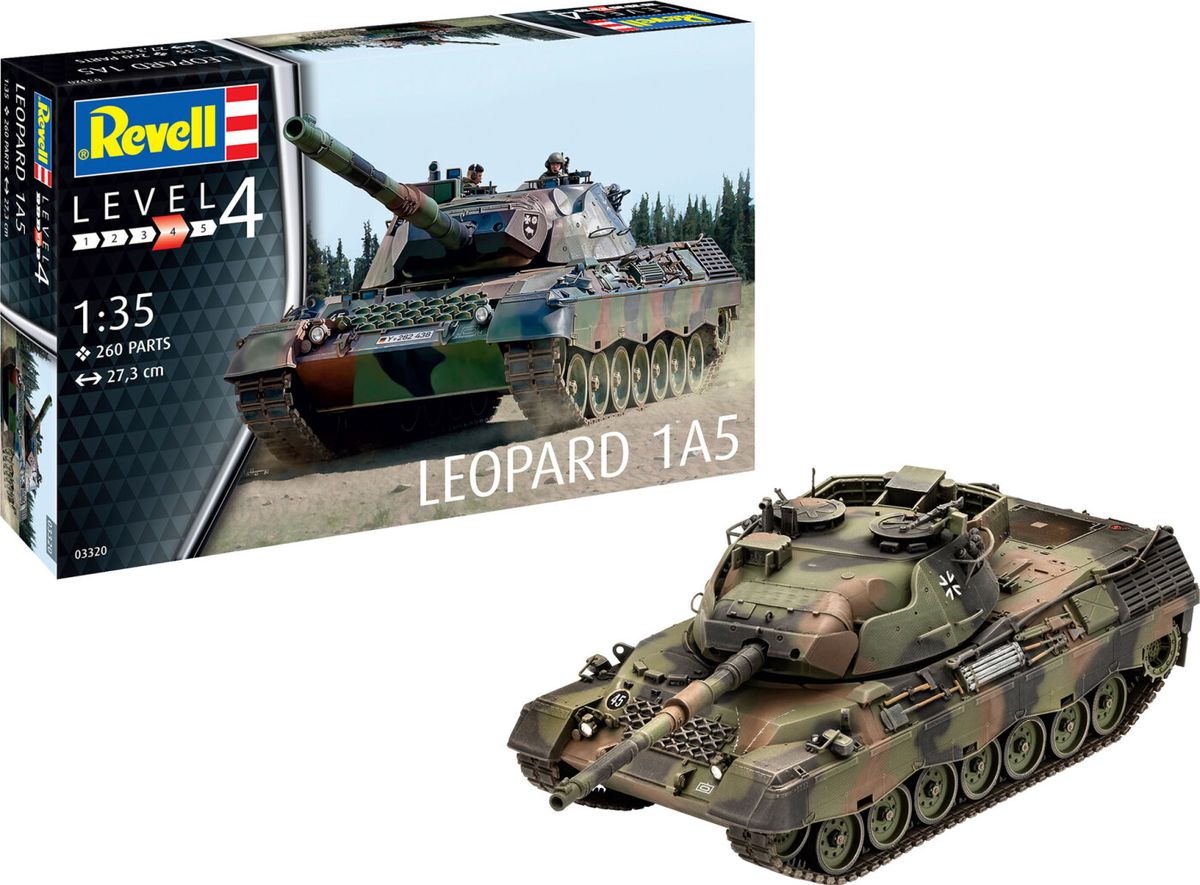 Revell - Leopard 1a5 Tank Byggesæt - 1:35 - Level 4 - 03320