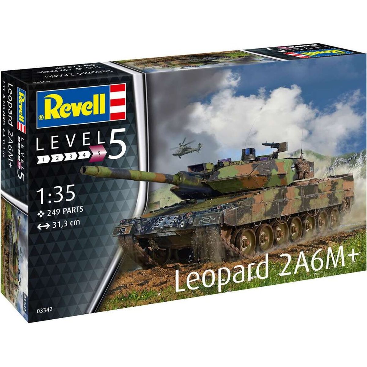 Revell - Leopard 2 A6m+ - Level 5 - 1:35 - 03342