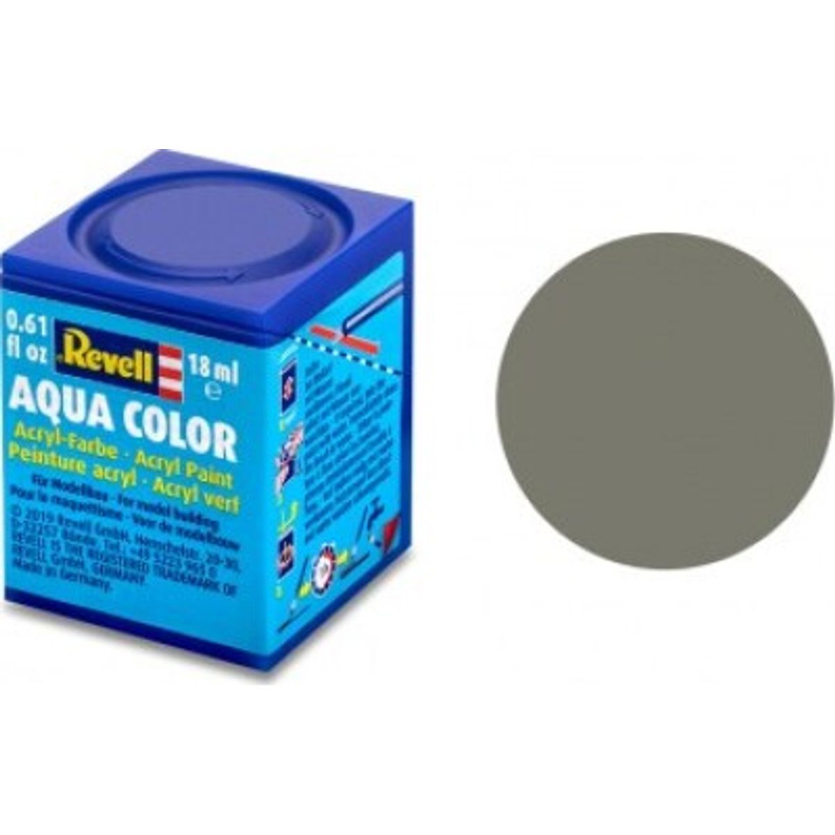 Revell - Maling - Aqua Color Matt Light Olive - Ral 7003 - 18 Ml - 36145