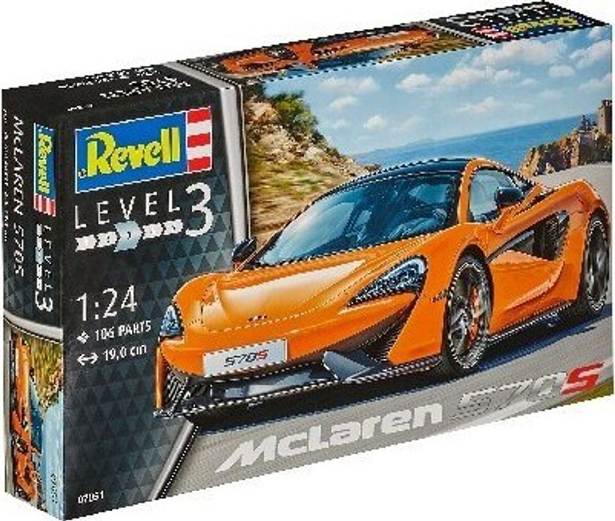 Revell - Mclaren 570s Bil Byggesæt - 1:24 - Level 3 - 07051