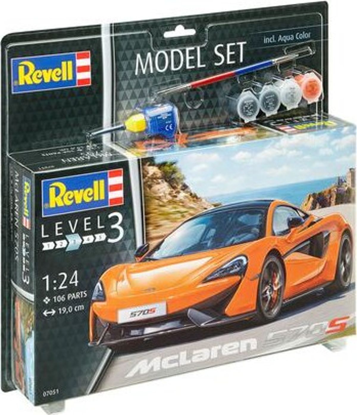 Revell - Mclaren 570s Bil Byggesæt - 1:24 - Level 3 - 67051