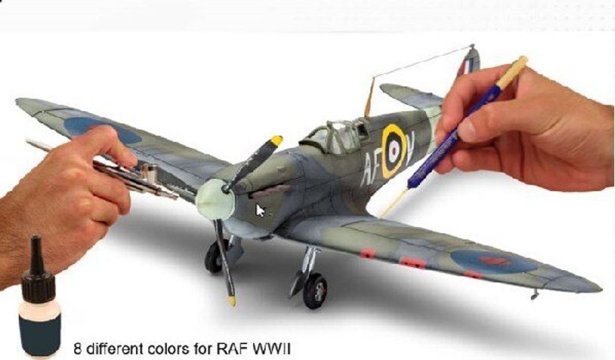 Revell - Model Maling Sæt - Raf Wwii - 8x17 Ml