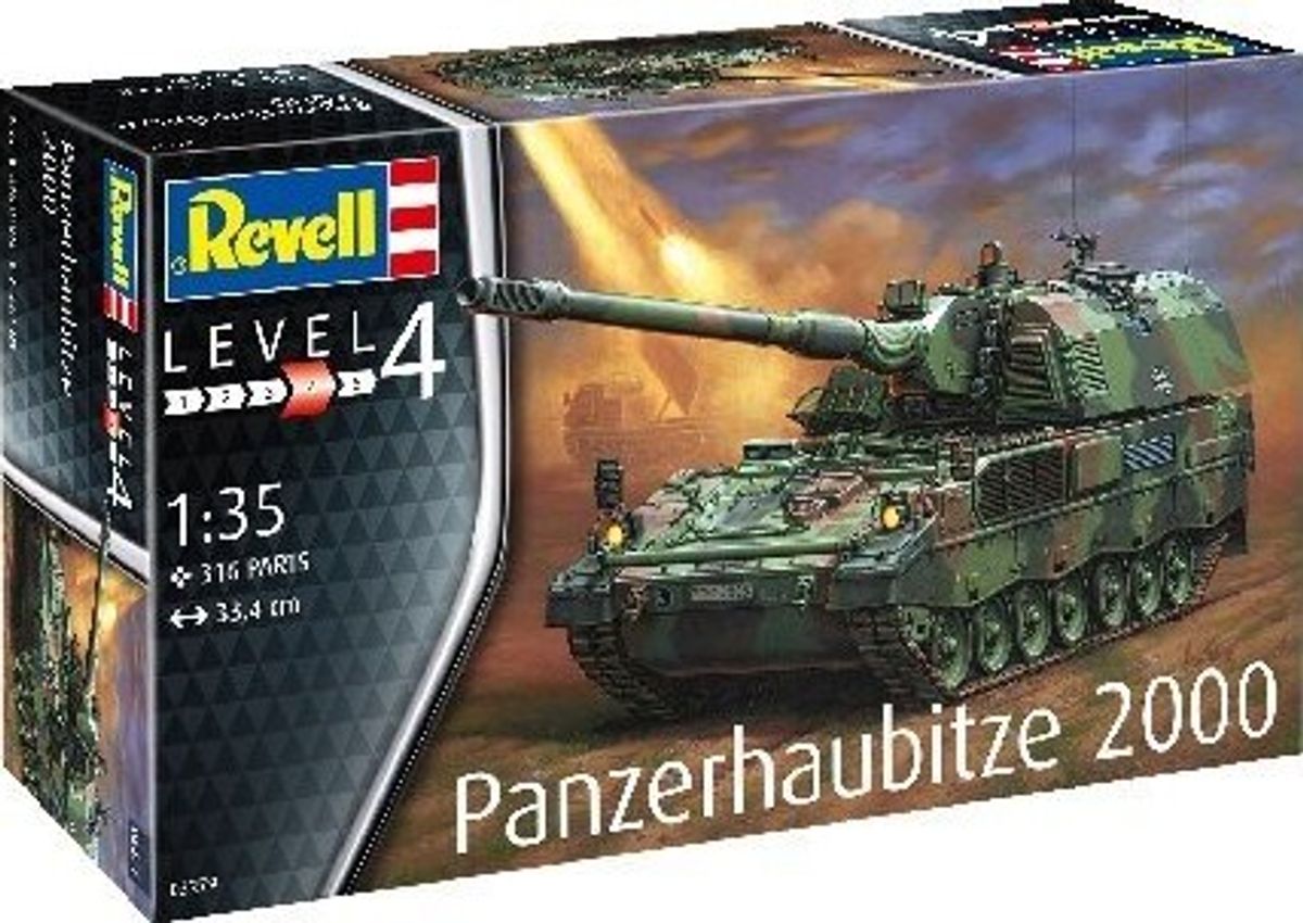 Revell - Panzerhaubitze 2000 Tank Byggesæt - 1:35 - Level 4 - 03279