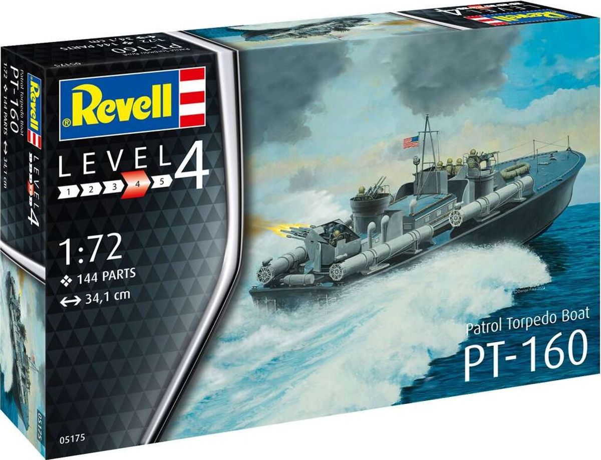 Revell - Patrol Torpedo Boat Pt-160 Båd Byggesæt - 1:72 - Level 4 - 05175