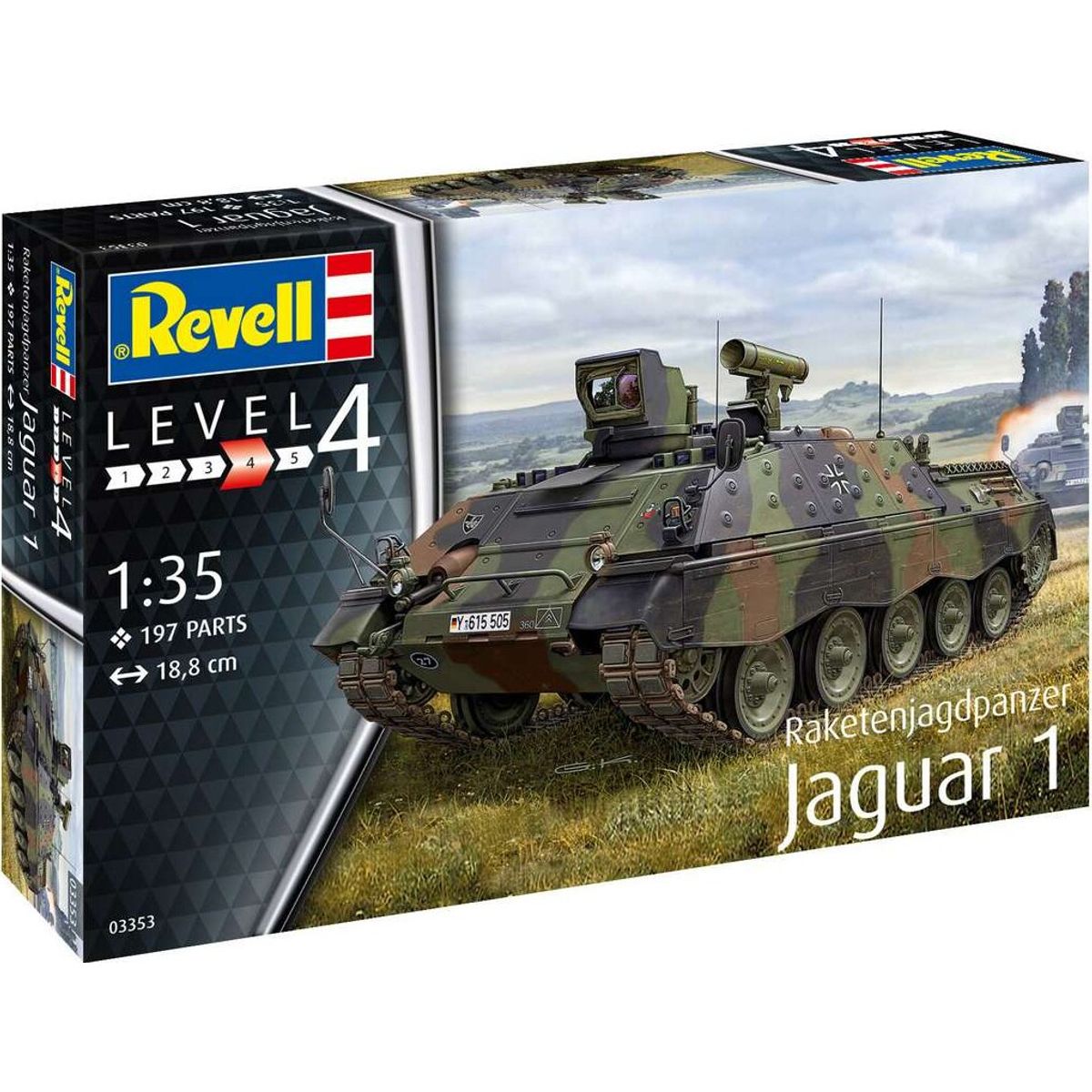 Revell - Raketenjagdpanzer Jaguar 1 Tank - 1:35 - Level 4 - 03353