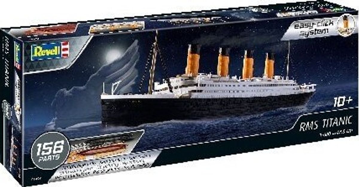 Revell - Rms Titanic Model Skib Byggesæt - 1:600 - Easy Click - 05498