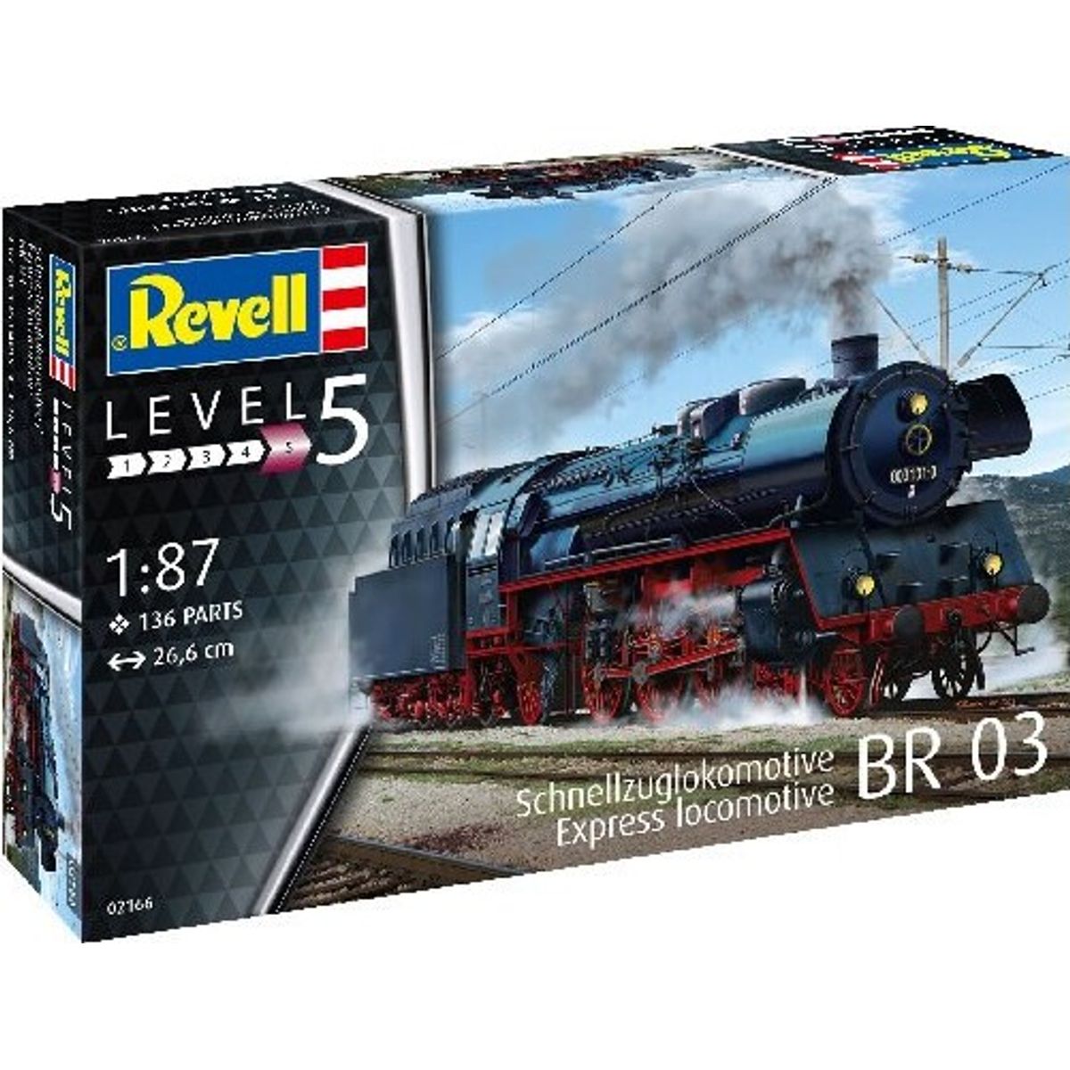 Revell - Schnellzuglokomotive Br 03 - 1:87 - Level 5 - 02166