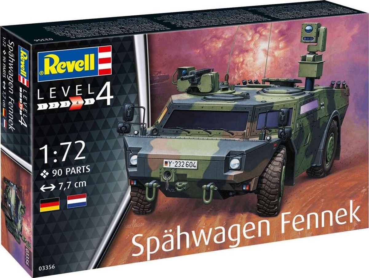 Revell - Spähwagen Fennek Byggesæt - 1:72 - Level 4 - 03356