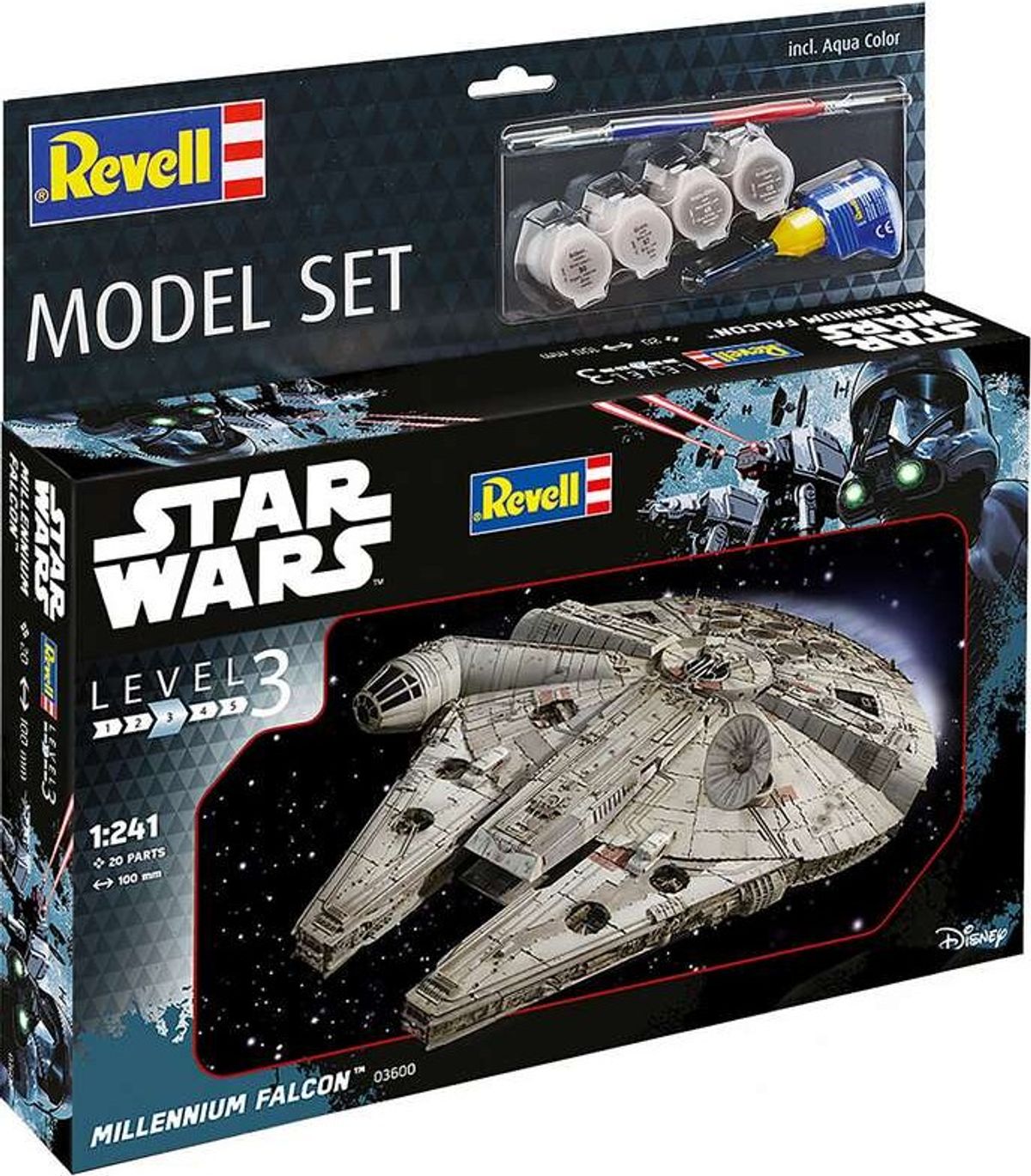 Revell - Star Wars - Millennium Falcon Inkl. Maling - 1:241 - 63600