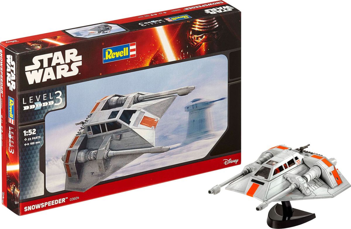 Revell - Star Wars Snowspeeder Rumskib Byggesæt - 1:52 - Level 3 - 03604