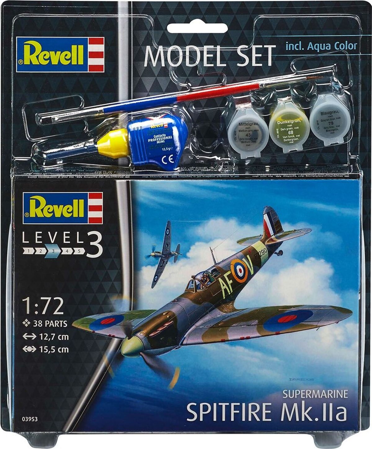 Revell - Supermarine Spitfire Mk.iia Fly - 1:32 - Level 3 - 03927