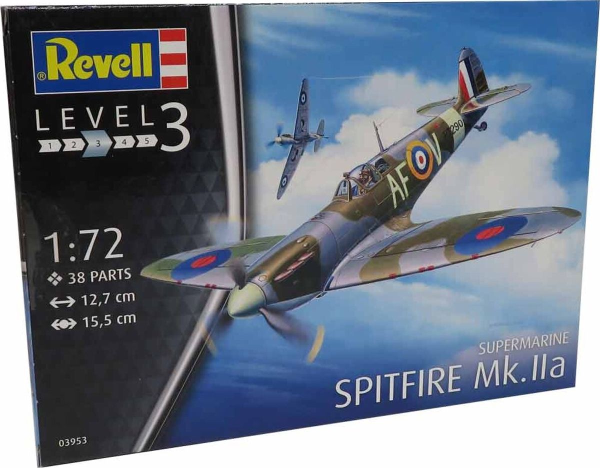 Revell - Supermarine Spitfire Mk.iia Fly - 1:72 - Level 3 - 03953