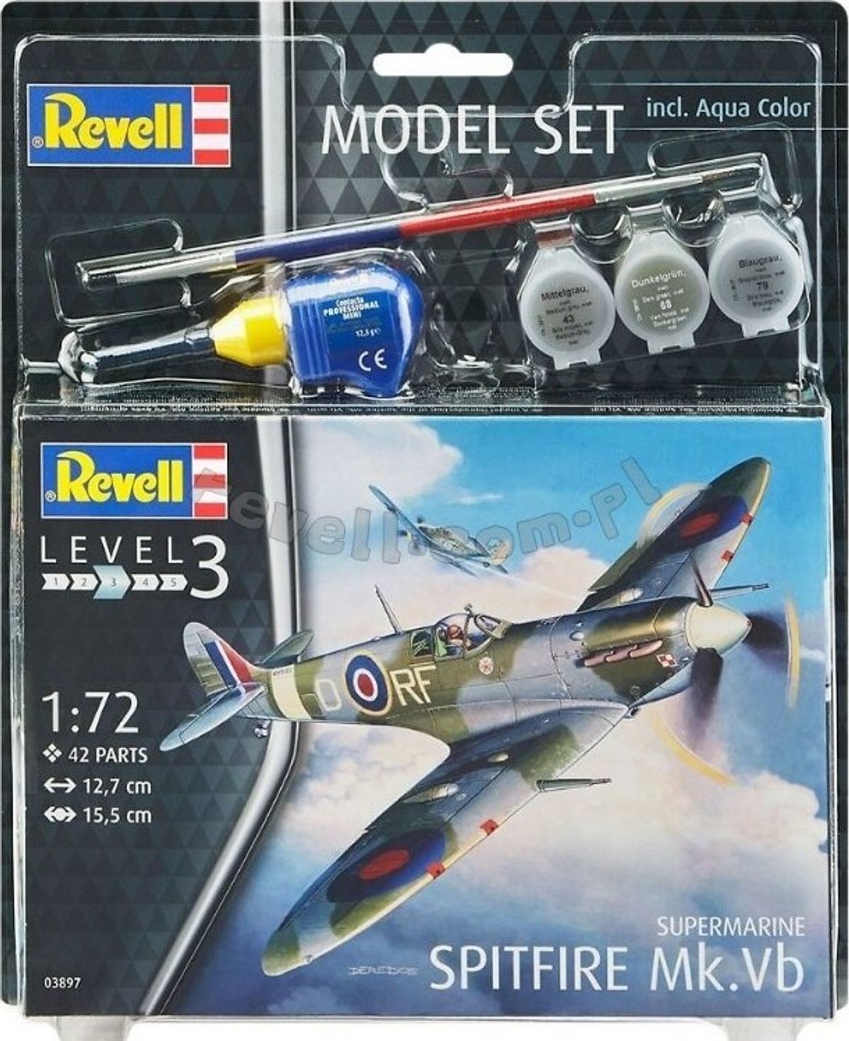 Revell - Supermarine Spitfire Mk.vb Fly - 1:72 - Level 3 - 63897