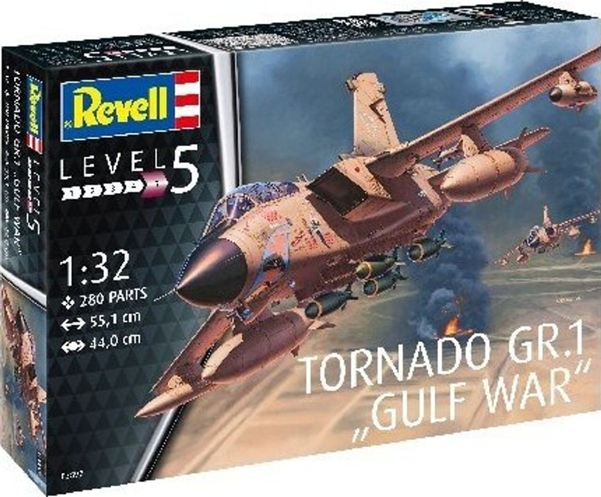 Revell - Tornado Gr1 Fly Byggesæt - 1:32 - Level 5 - Gulf War - 03892