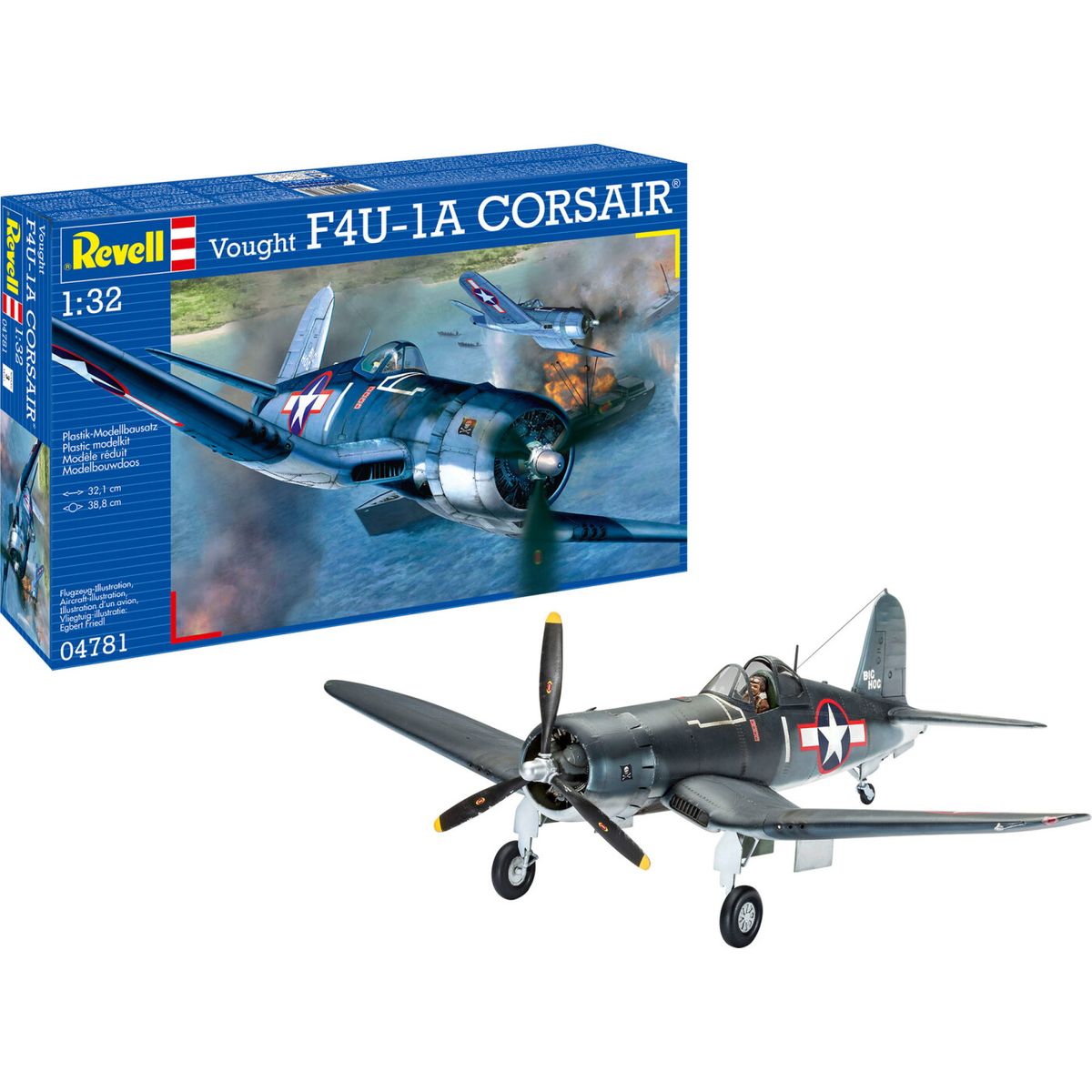 Revell - Vought F4u-1a Corsair Fly Byggesæt - 1:32 - 04781