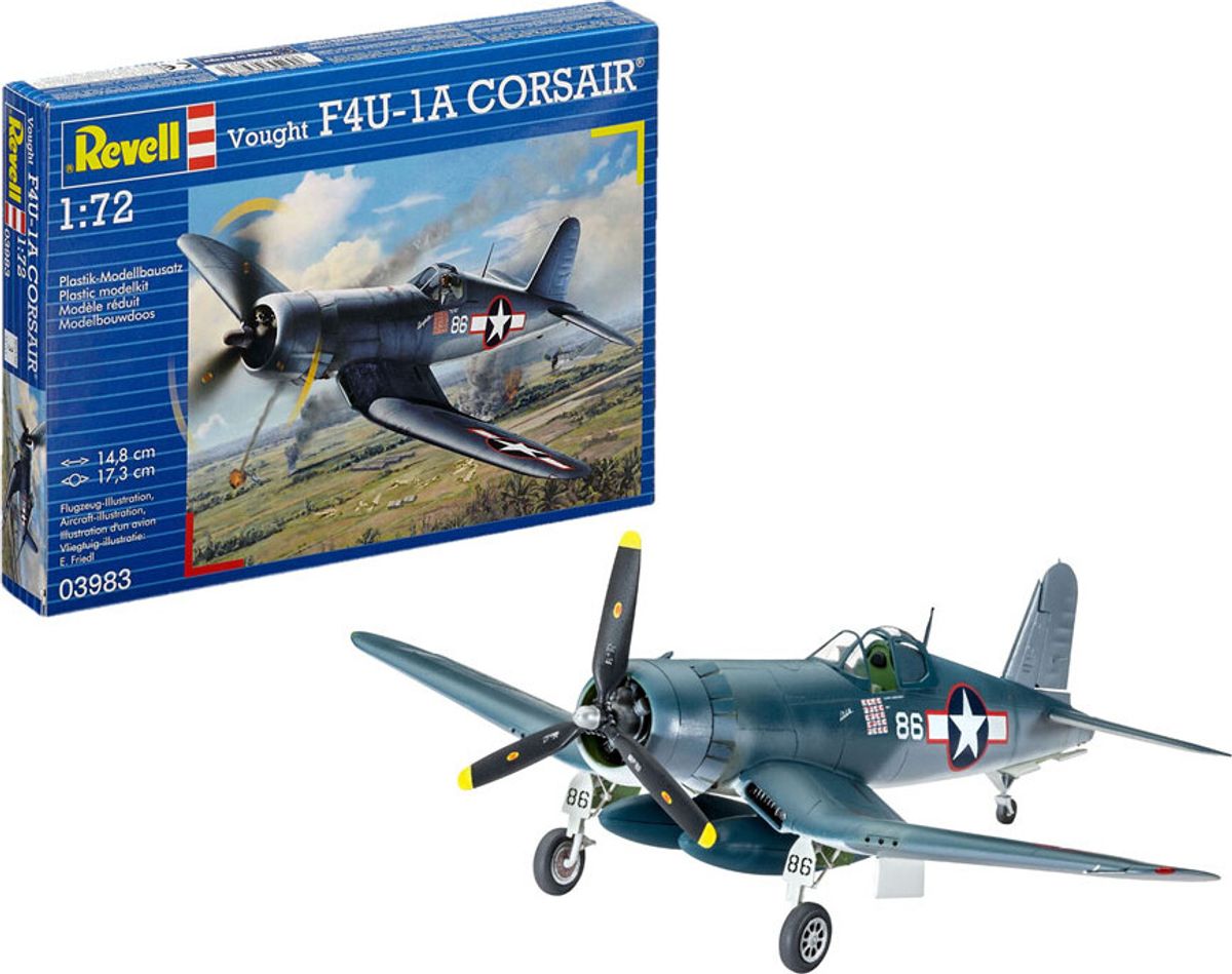 Revell - Vought F4u-1a Corsair Fly Byggesæt - 1:72 - 03983