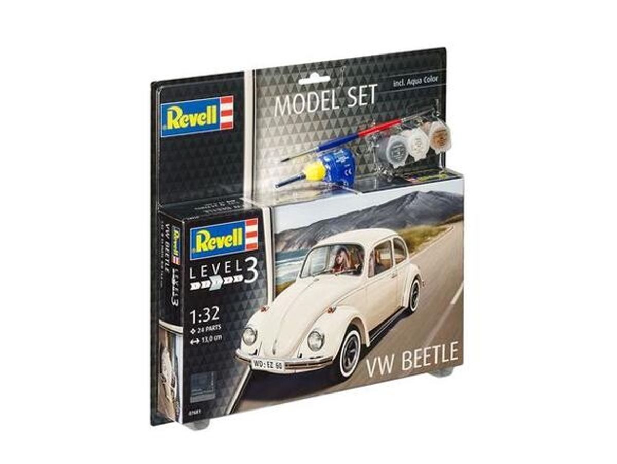 Revell - Vw Beetle Model Bil Byggesæt - 1:32 - Level 3 - 67681