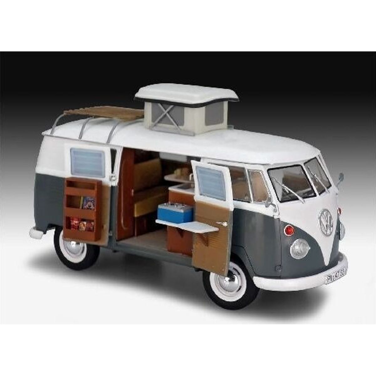 Revell - Vw T1 Camper Bil Byggesæt - 1:24 - Level 5 - 07674