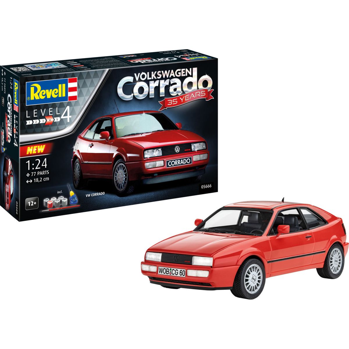 Revell - Vw Volkswagen Corrado 35 Years - Level 4 - 1:24 - 05666