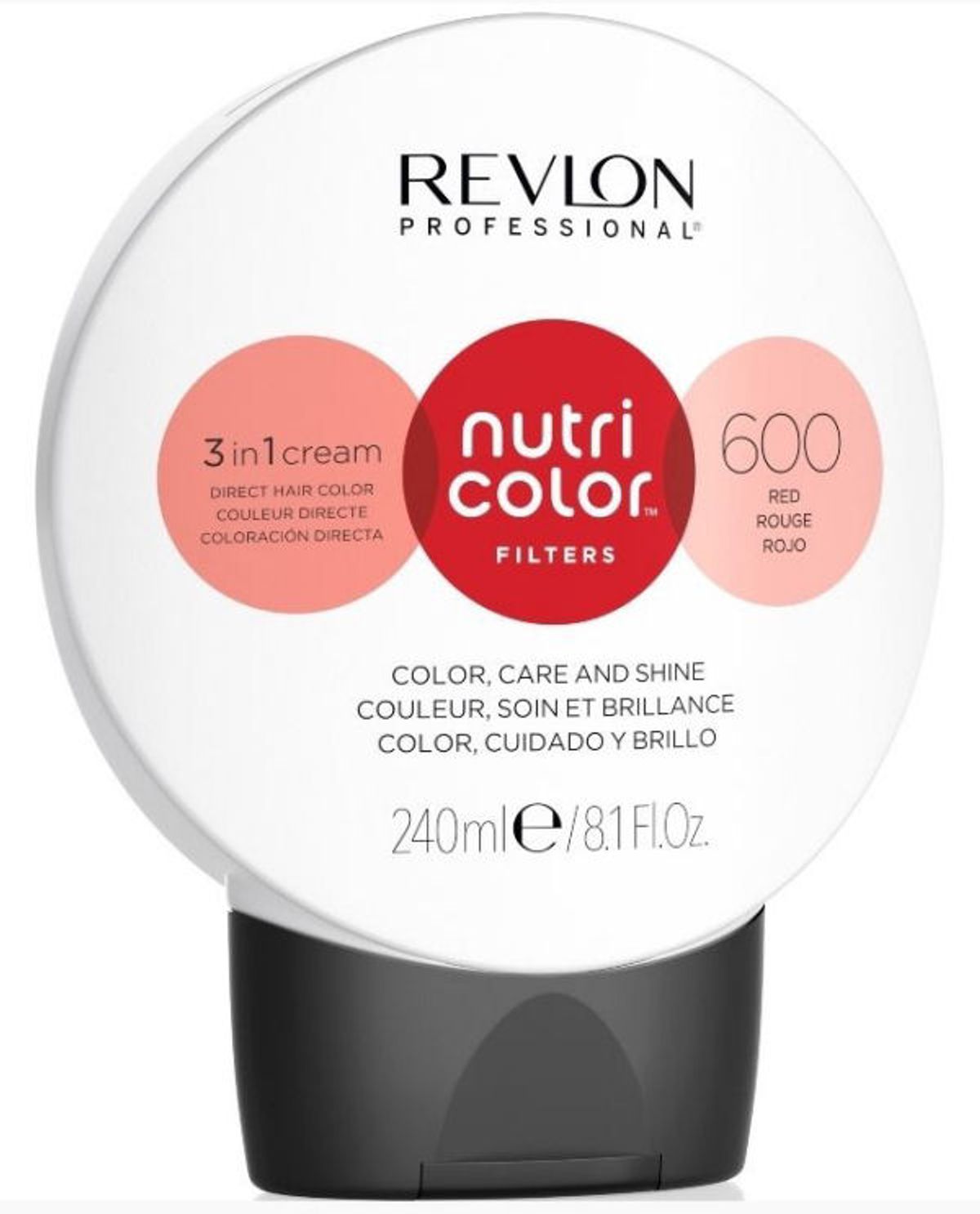 Revlon professional nutri color filters 3 in 1 cream direct hair color 600 red 240ml