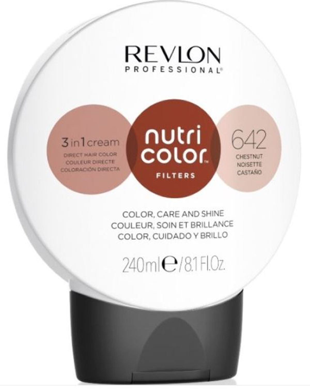 Revlon professional nutri color filters 3 in 1 cream direct hair color 642 chestnut 240ml