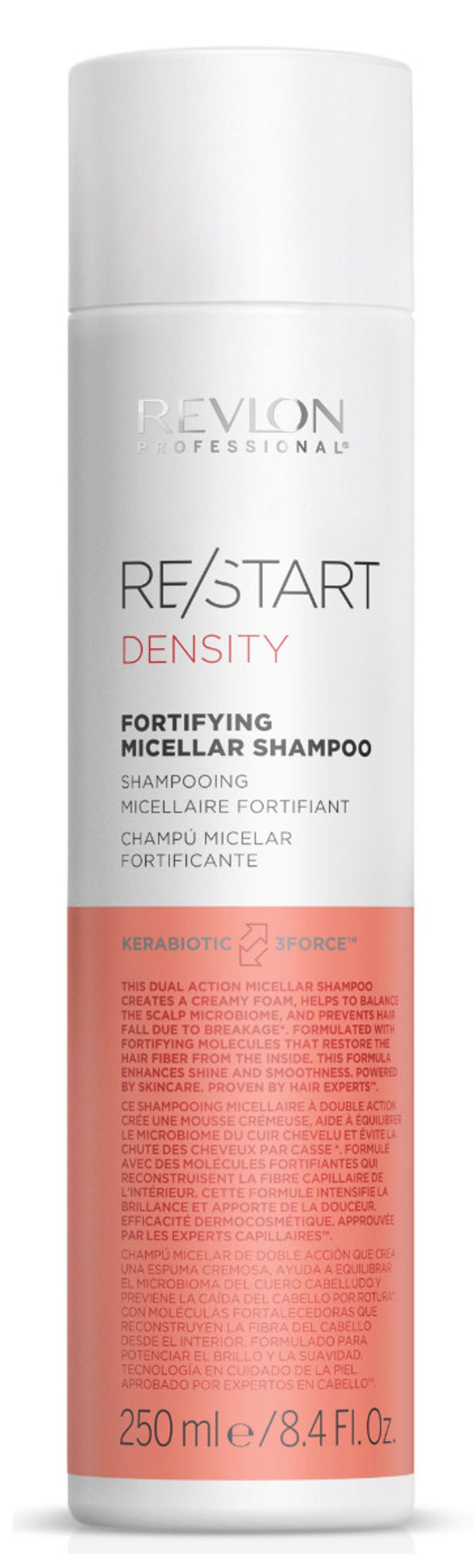 Revlon professional restart density fortifying micellar shampoo 250ml