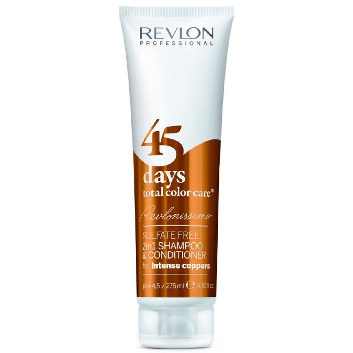 Revlon professional revlonissimo 45 days total care shampoo for intense coppers 275ml