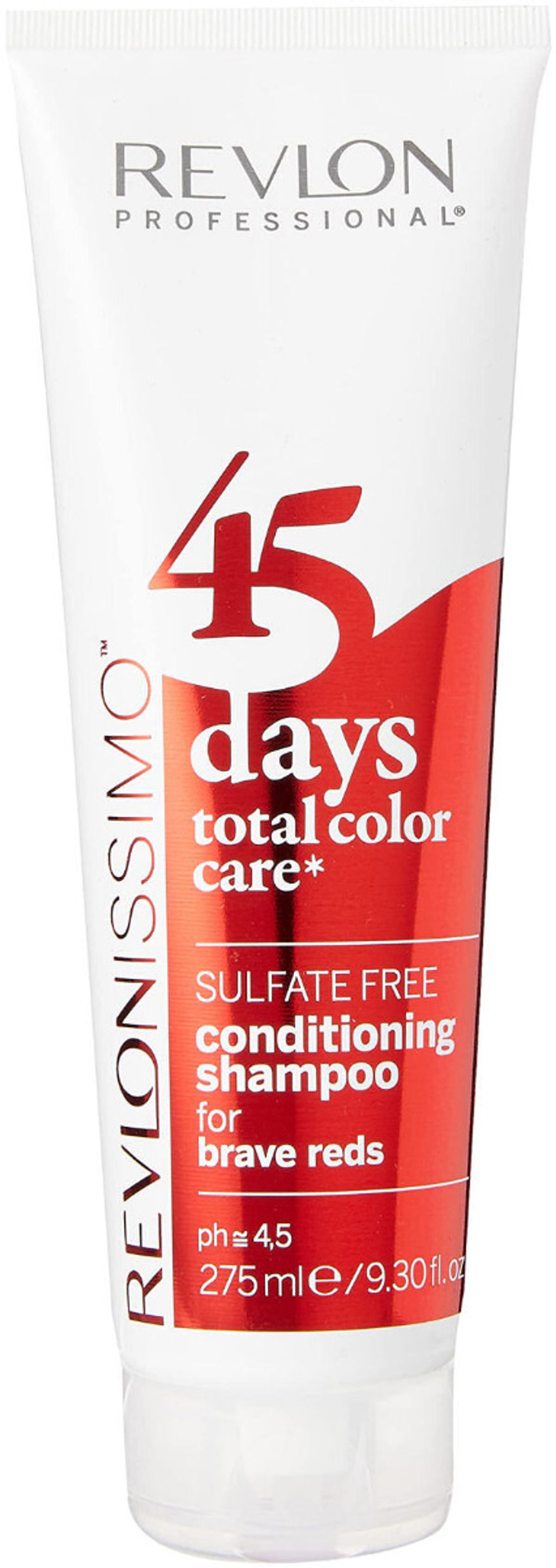 Revlon revlonissimo 45 days total color care sulfate free conditioning shampoo for brave reds 275ml