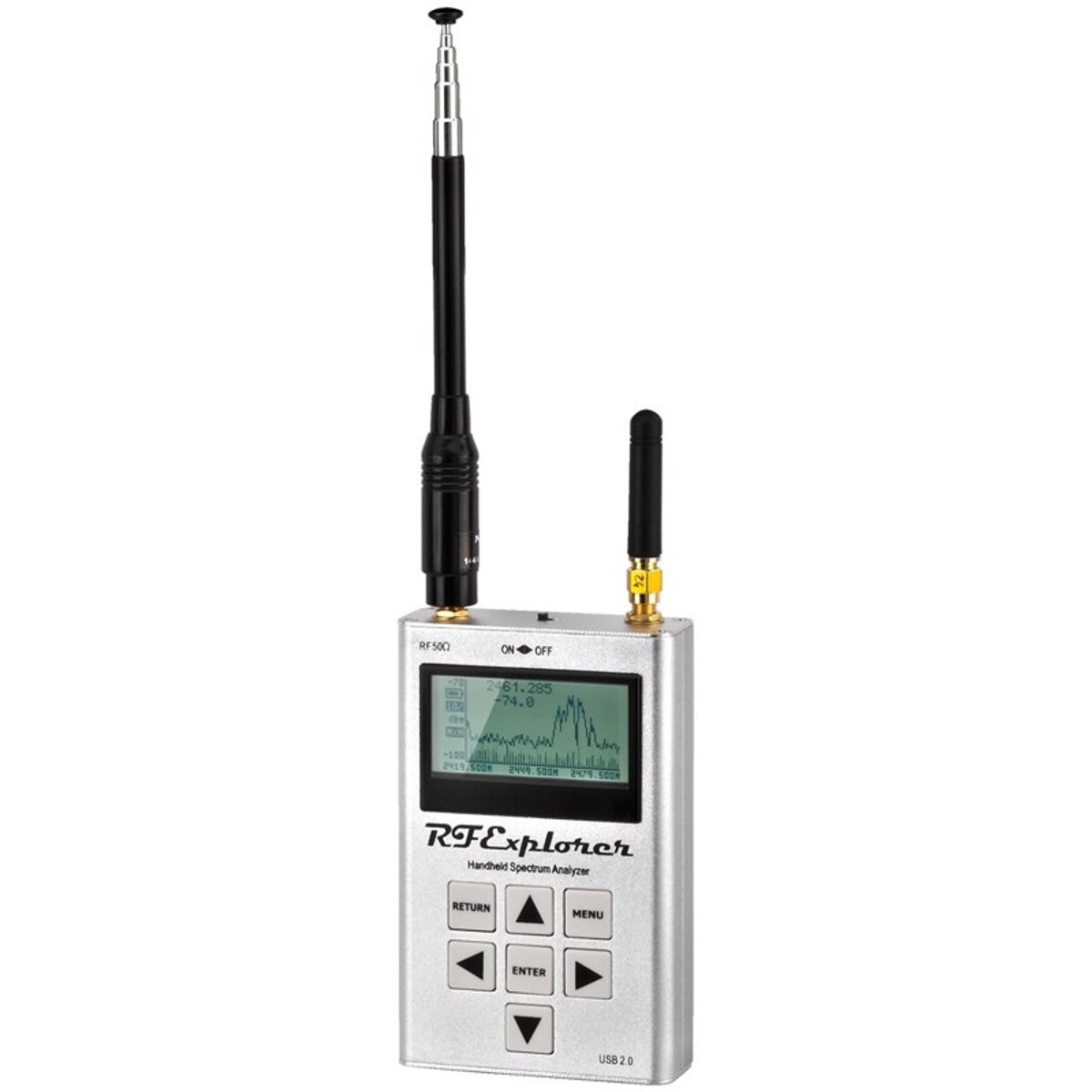 RF spectrum analyser, 15-2,700 MHz, - RF-EXPLORER/3