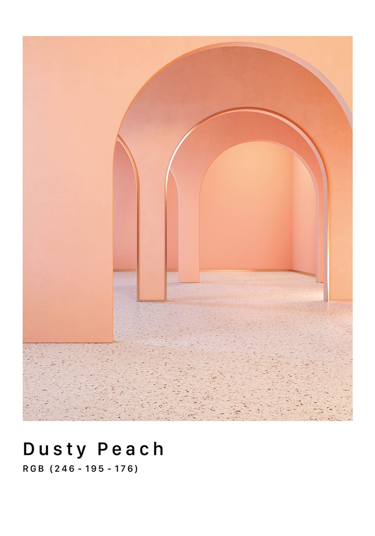 RGB Dusty Peach af Plakatwerket