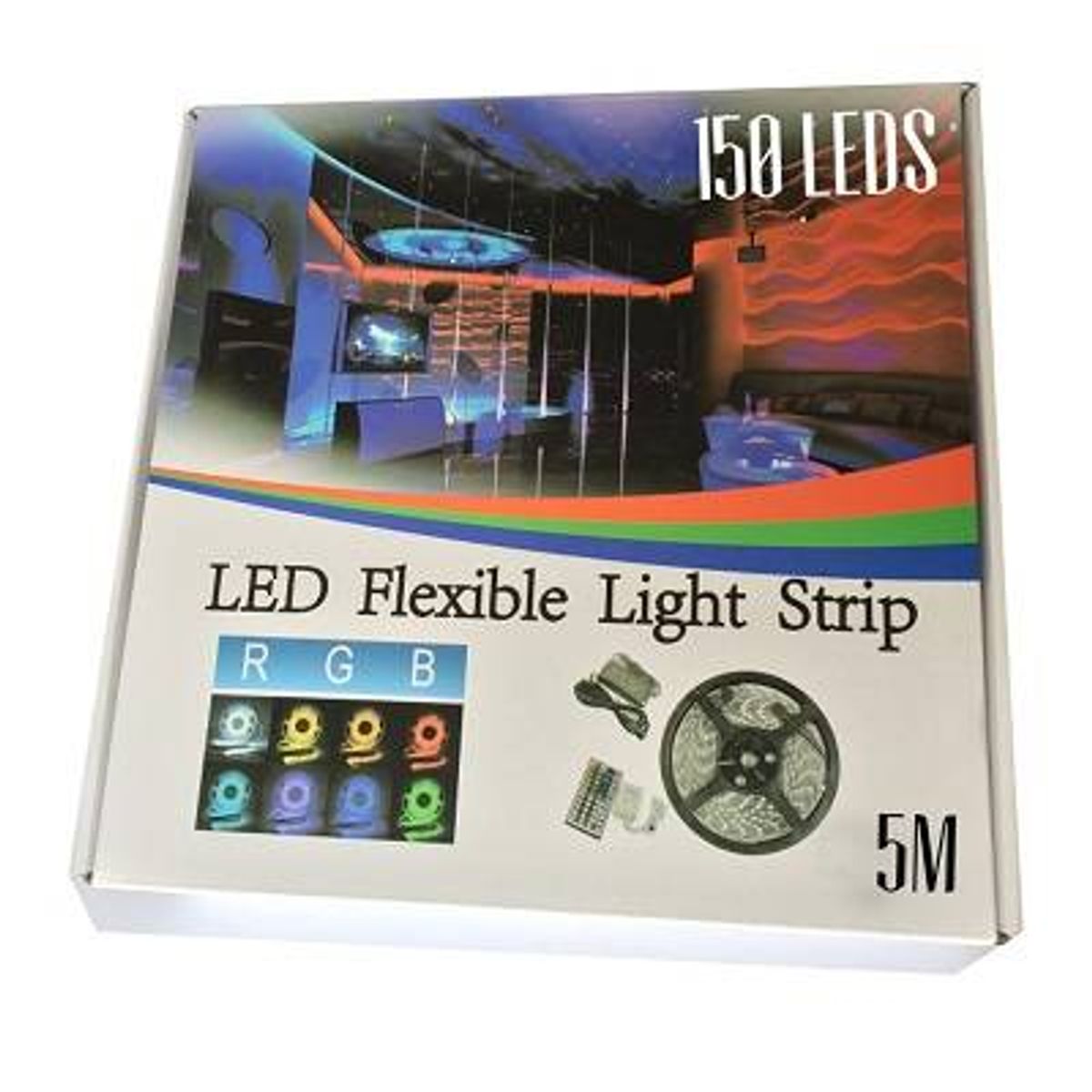 RGB LED Strip 3 meter / LED lysbånd med mange farver - Easylight.dk