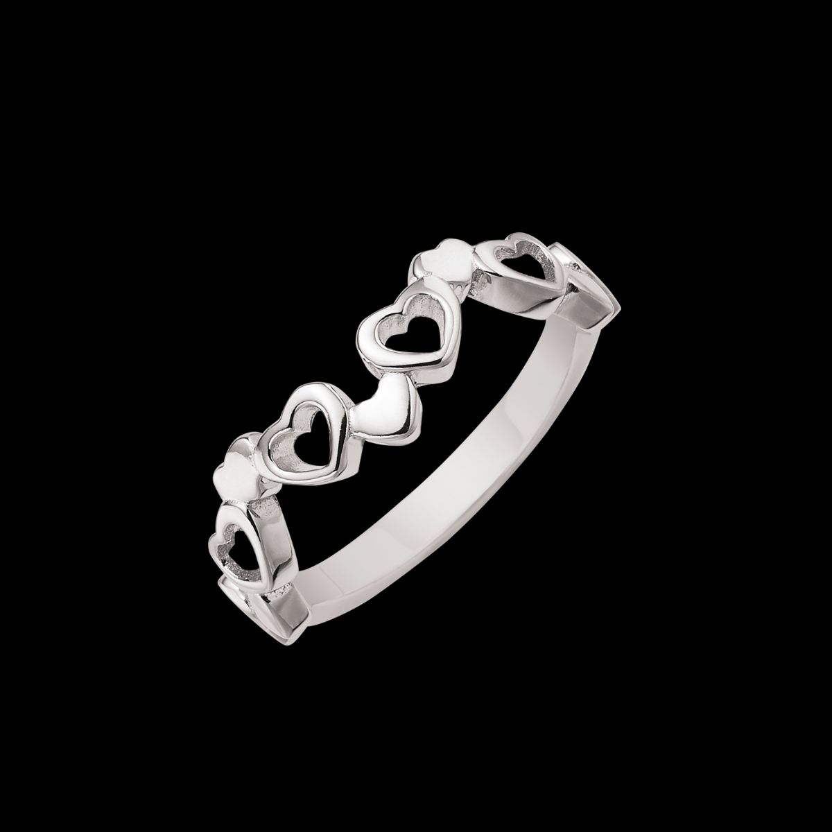 Rhodineret Sølv Ring fra Støvring Design 12249997