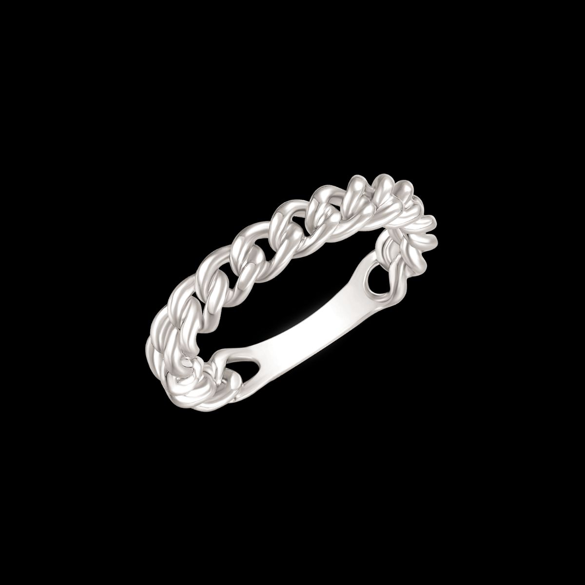 Rhodineret Sølv Ring fra Støvring Design 12323980