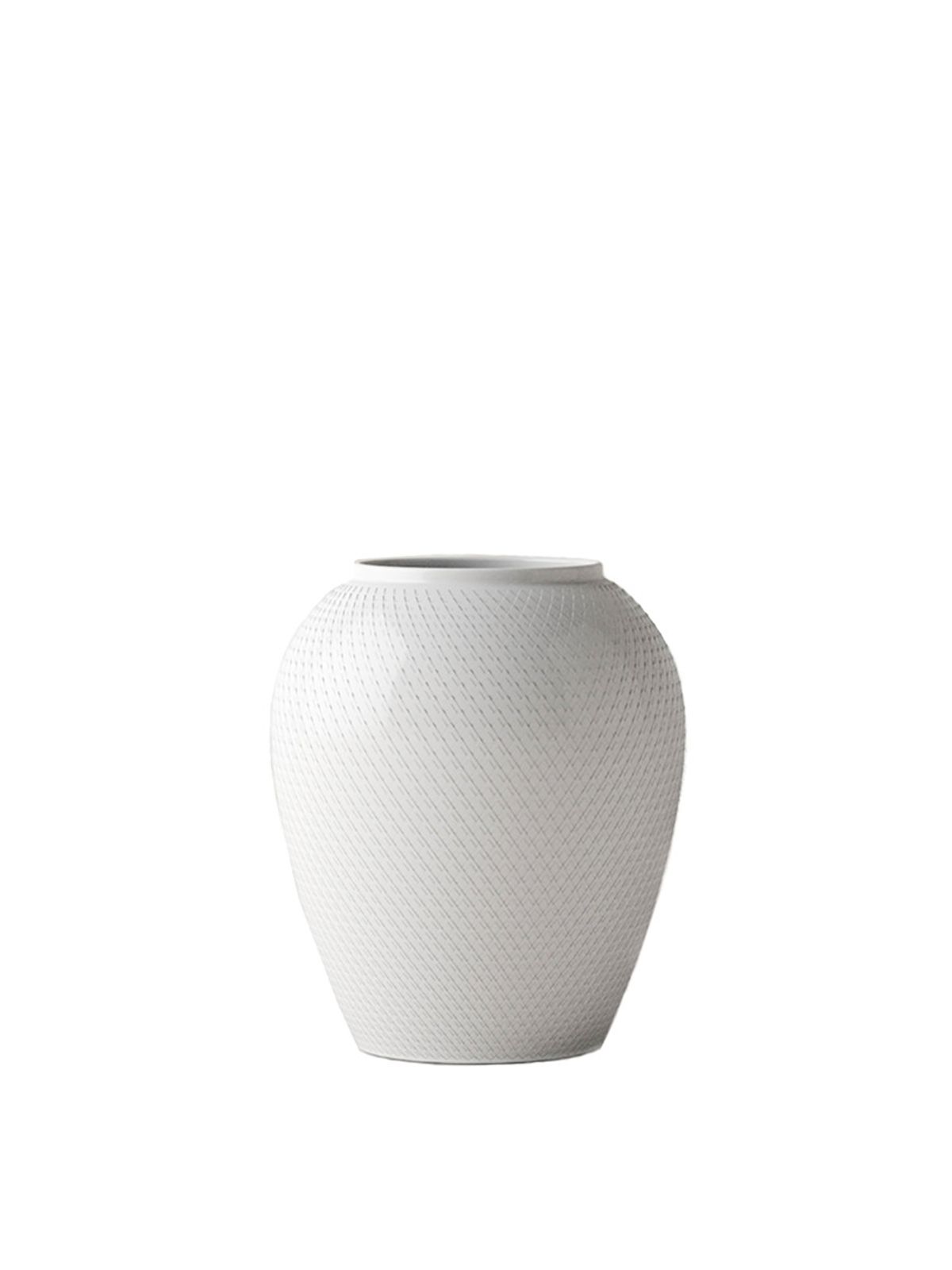 Rhombe vase fra Lyngby Porcelæn (H: 25 cm)