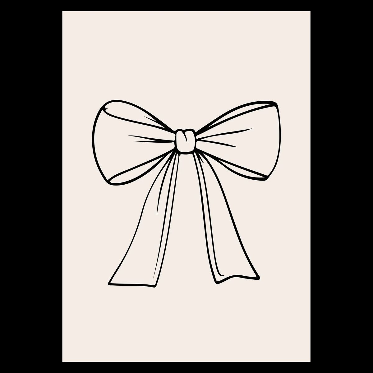 Ribbon No. 3 Plakat 30x42 cm (A3) / Hvid Egetræ