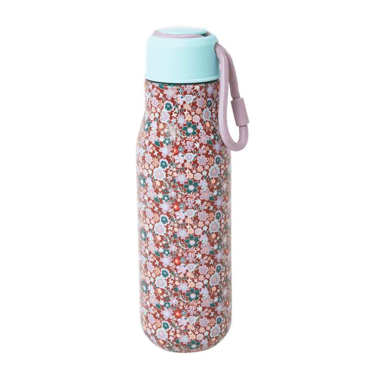 RICE Termodrikkeflaske i Rustfrit Stål - Fall Floral Print - 500 ml.