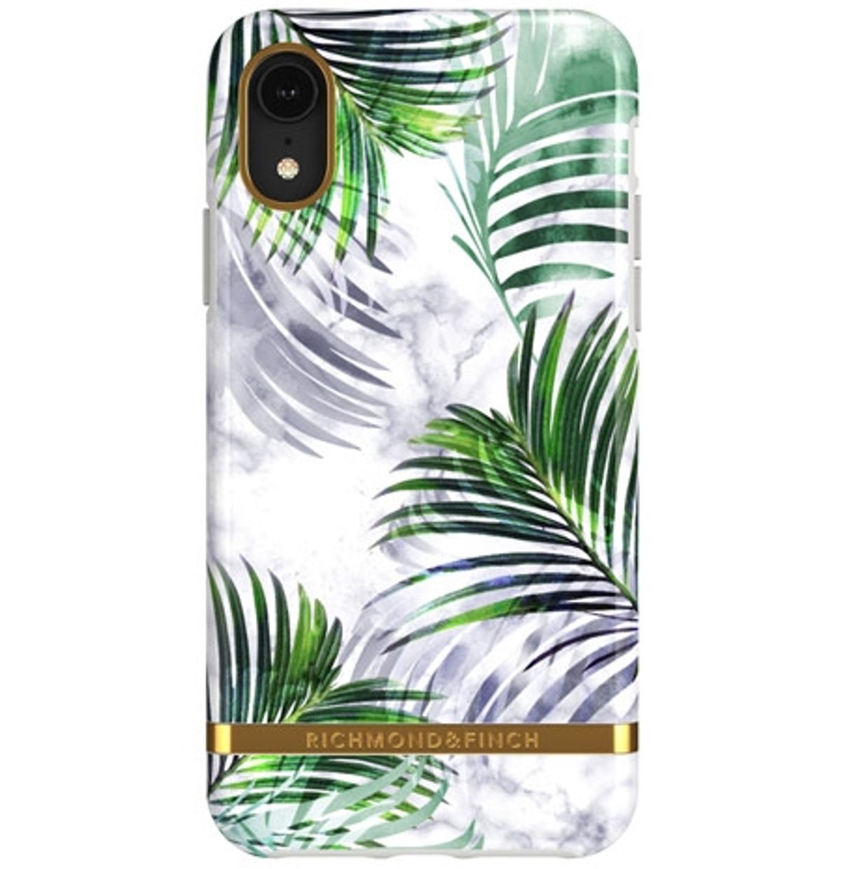 Richmond & Finch White Marble Tropics Mobil Cover - iPhone XR