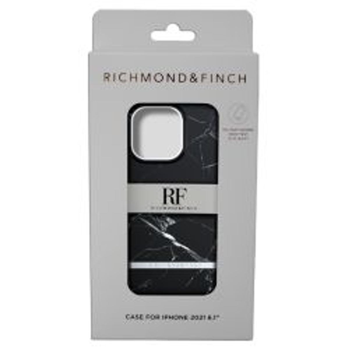 Richmondfinch Iphone 13 Pro Freedom Case, Black Marble